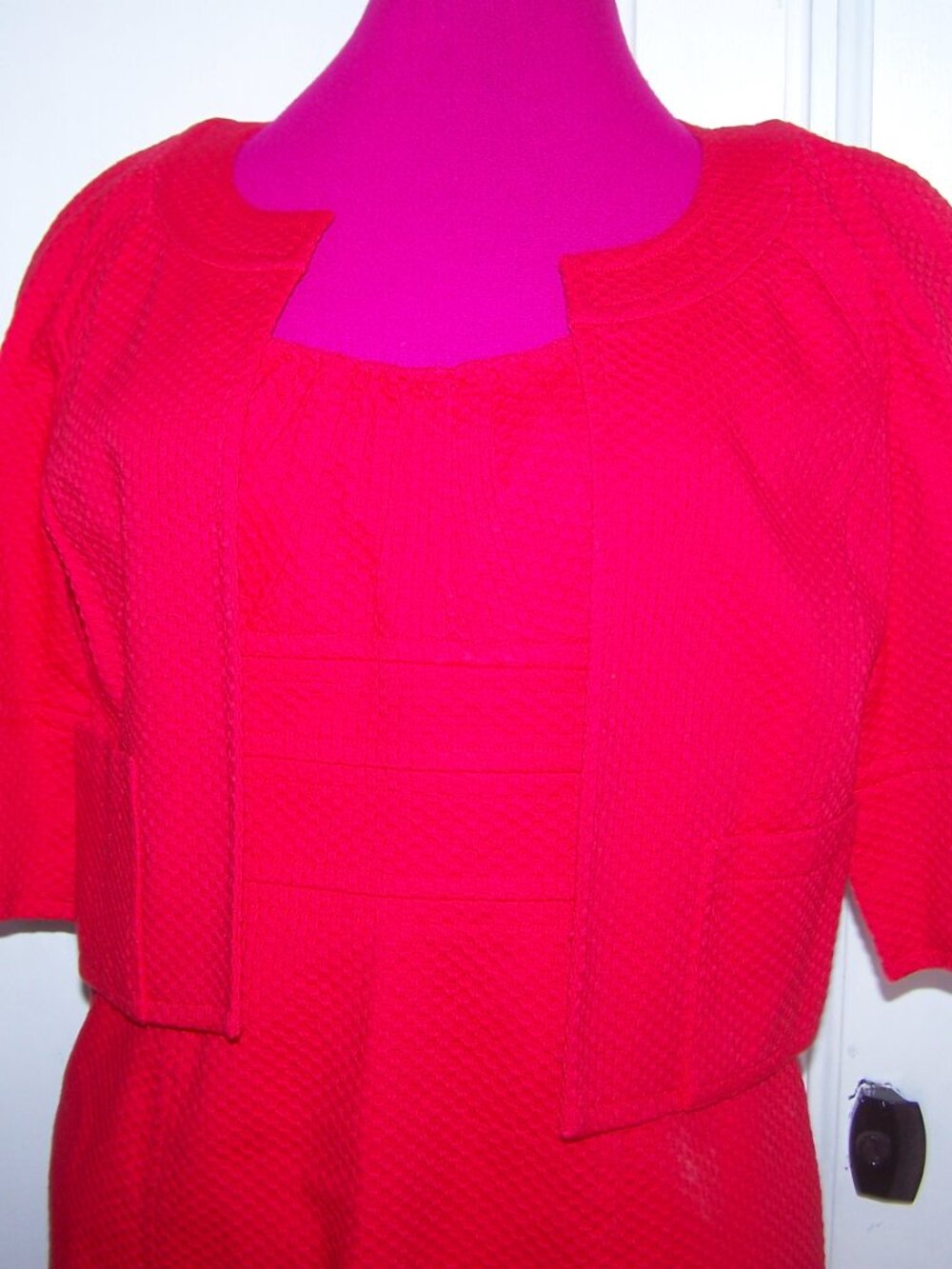 Adrianna Papell 2pc Sheath Dress & Short Jacket Set Sz 12 - Picture 2 of 12